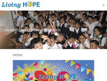 Tablet Screenshot of livinghopeglobal.org